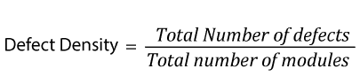 test metrics - defect density