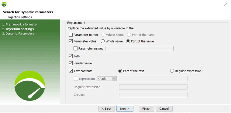 Injecting settings NeoLoad screen