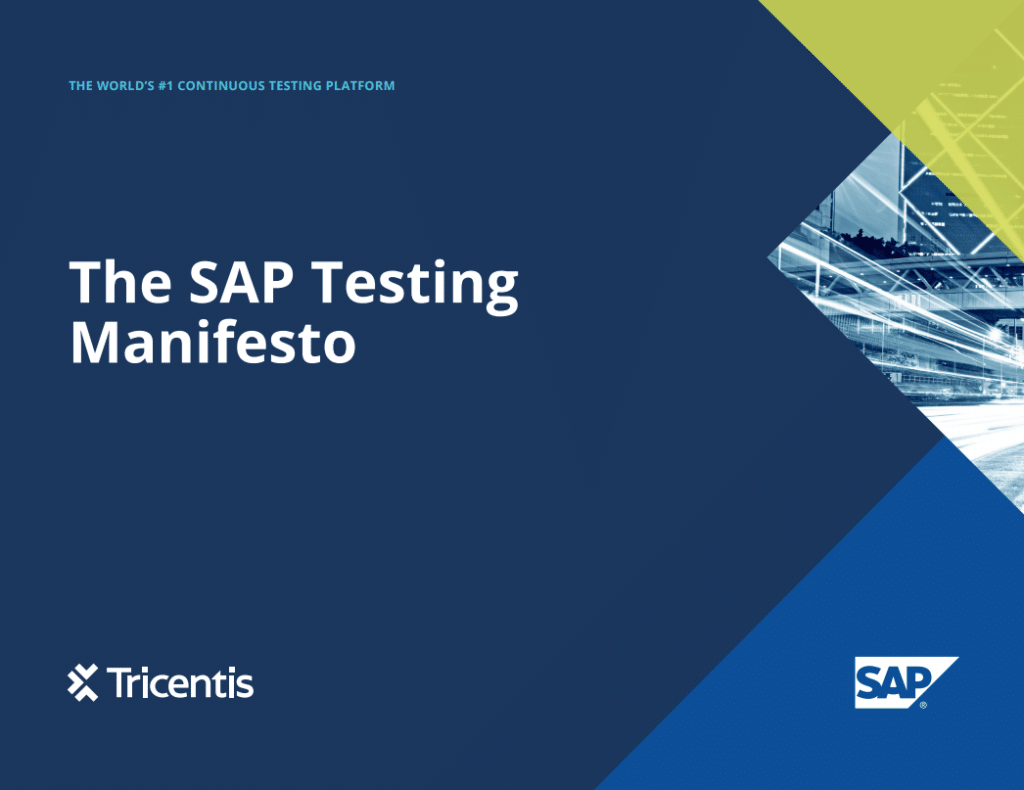 The SAP Testing Manifesto, unveiled - Tricentis