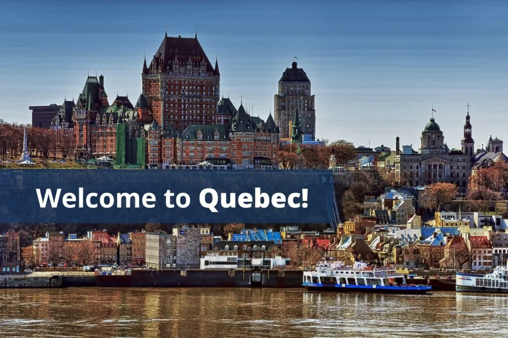 Welcome to Quebec postcard image