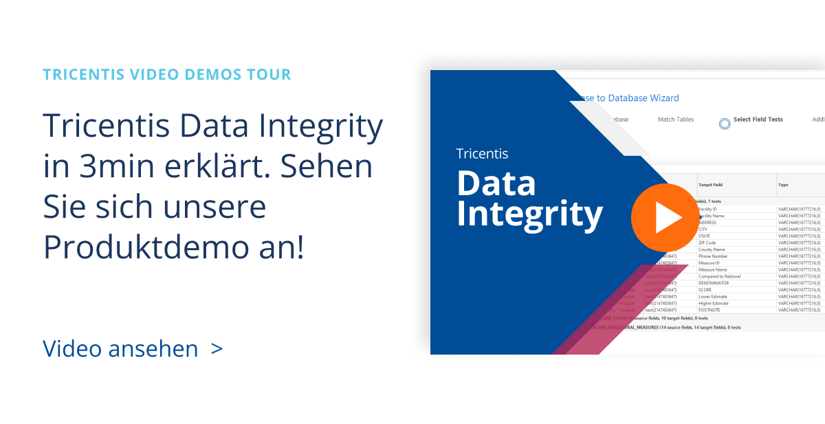 Tricentis Data Integrity Produkt-Tour - Tricentis