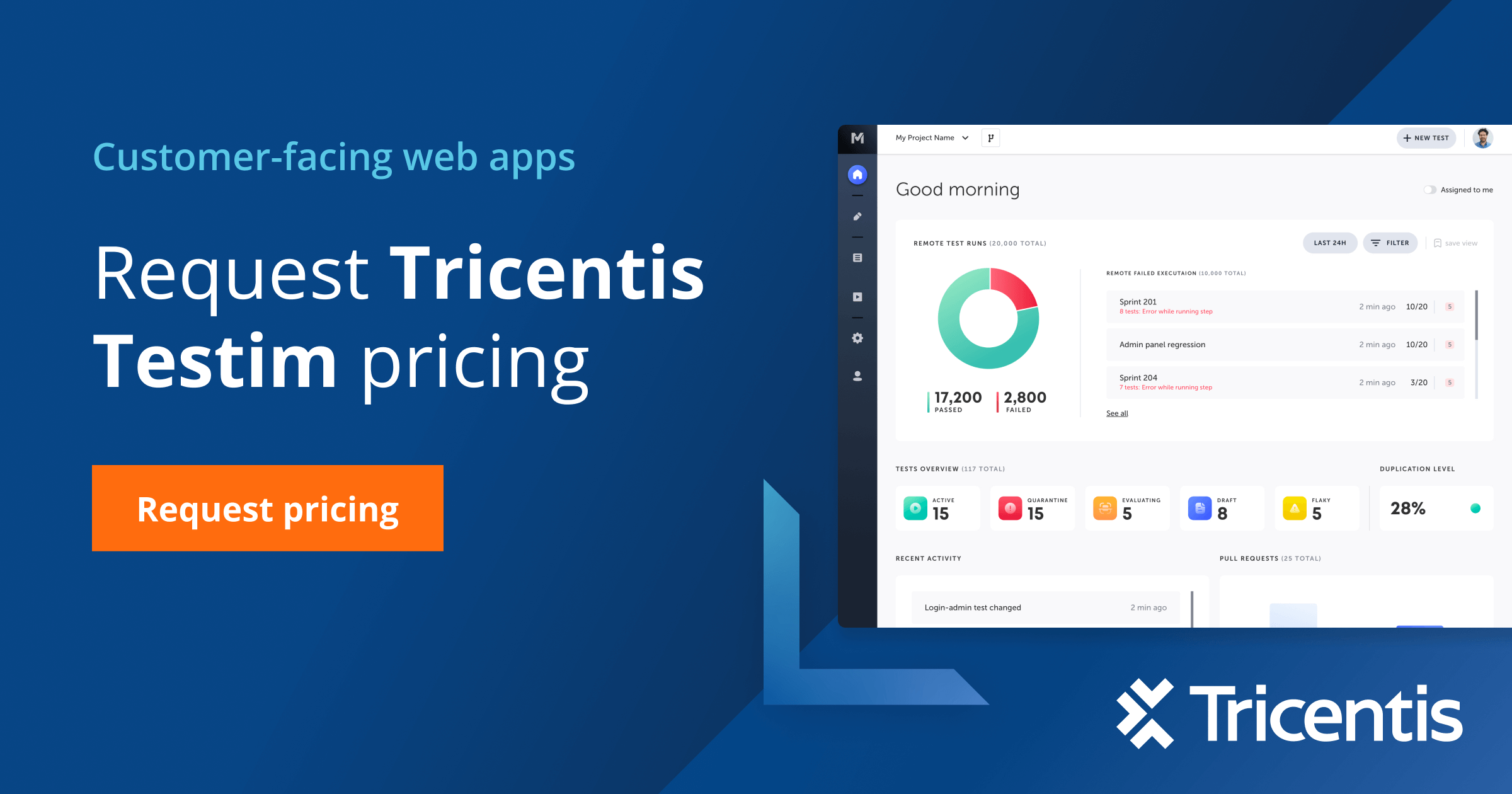 Request Tricentis Testim Pricing - Tricentis