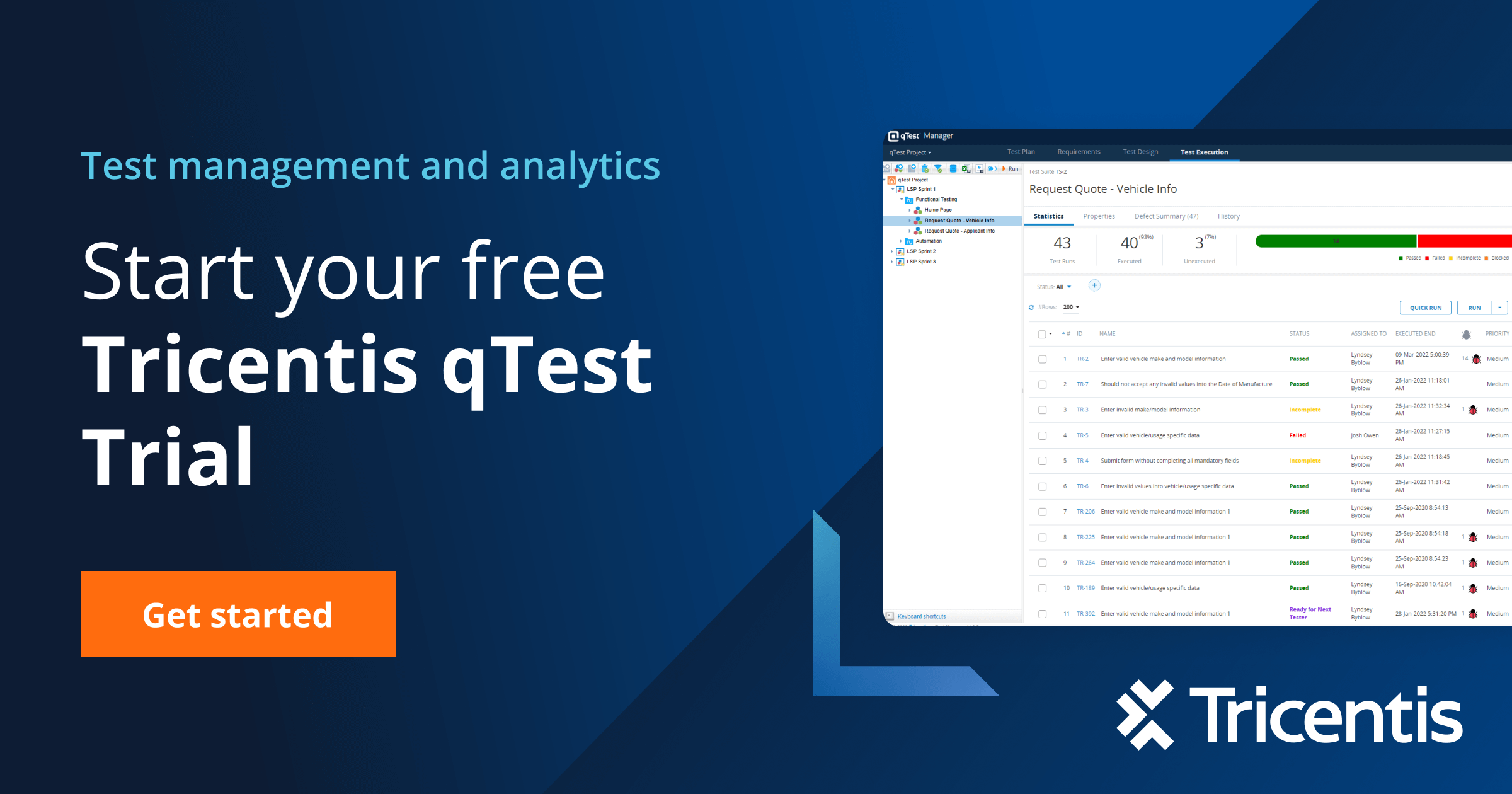 Free trial for Tricentis qTest | Tricentis