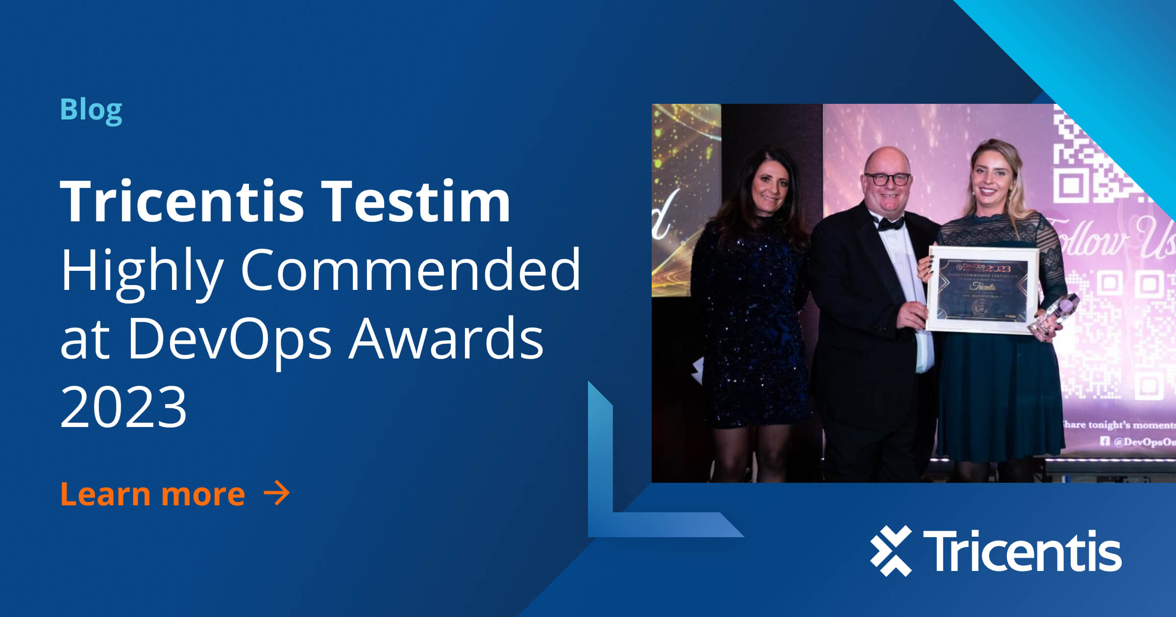 Tricentis Testim Highly Commended At DevOps Awards 2023 - Tricentis