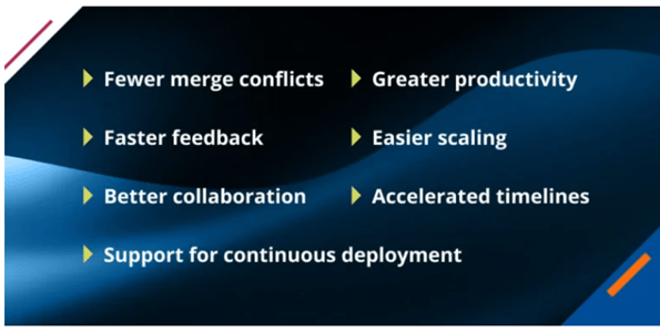 fewer merge conflicts