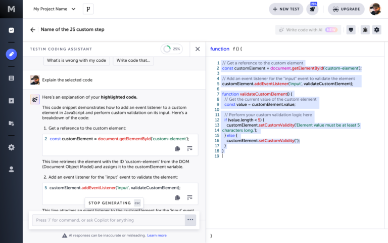 Introducing Tricentis Testim Copilot - Tricentis