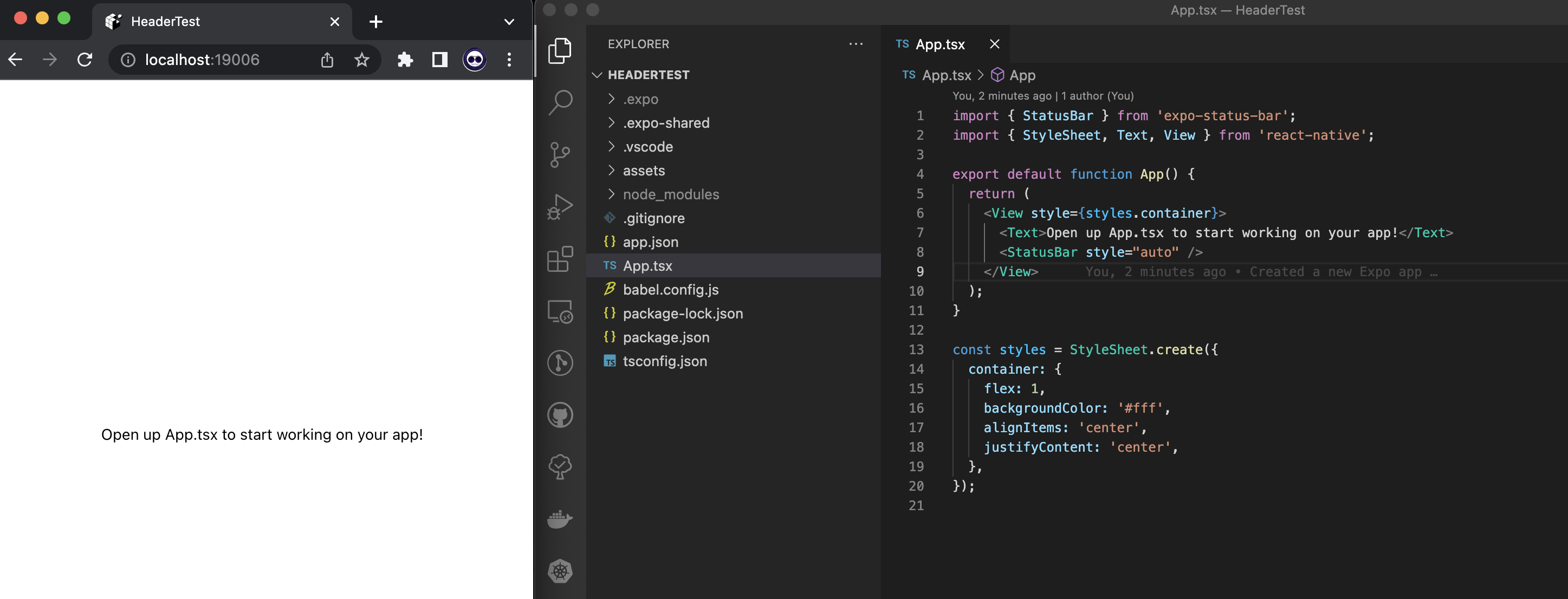 Starting with react native