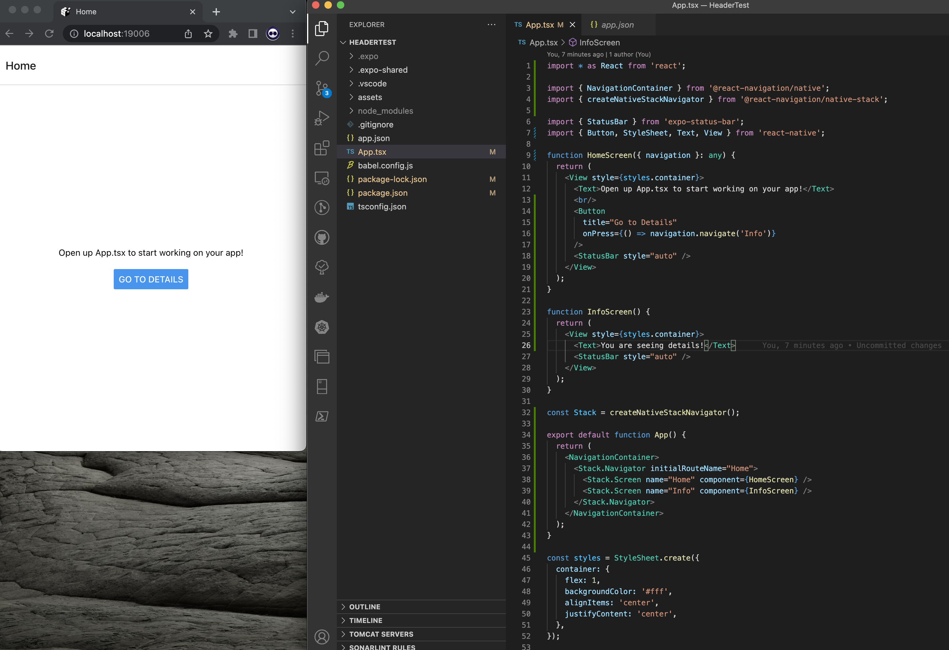 Using the navigation function