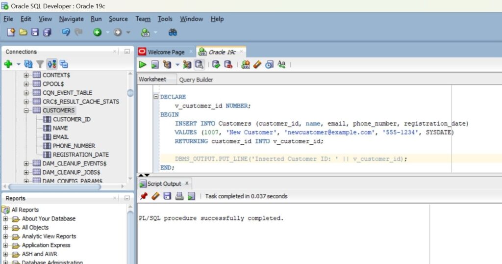 How to Insert Data in Oracle SQL - Tricentis