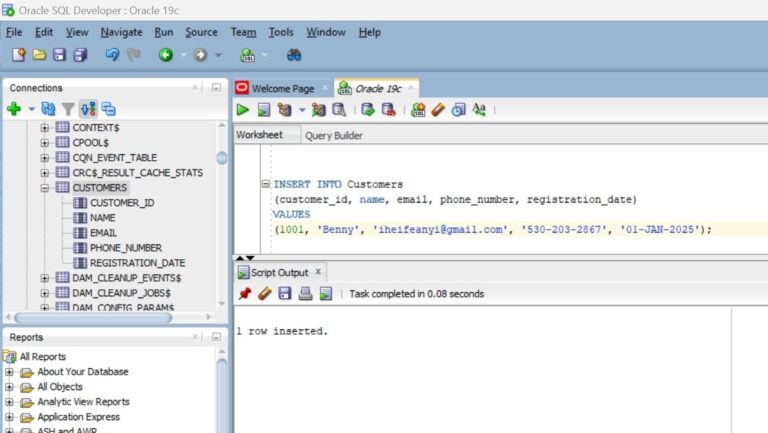How to Insert Data in Oracle SQL - Tricentis
