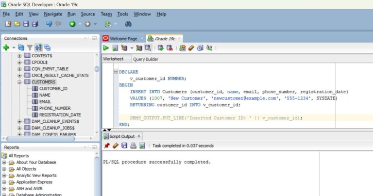 How to Insert Data in Oracle SQL - Tricentis
