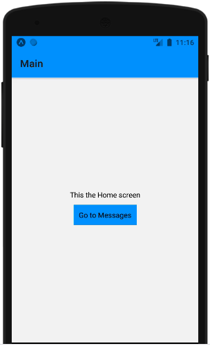 renaming the title of the Home component to Main and changed the background color of the header