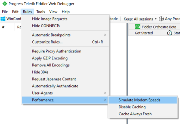 Slow Network Connection: Simulate Slow Connection in Fiddler