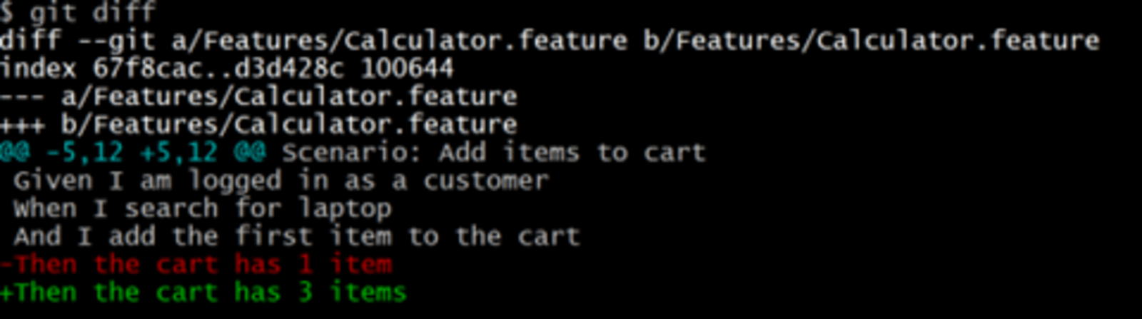 Git diff