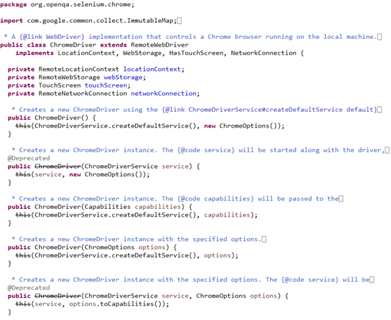 Remote webdriver