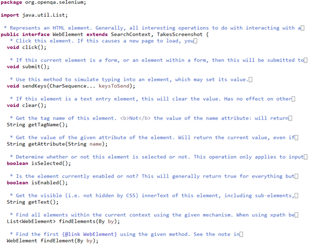 Remote Web element