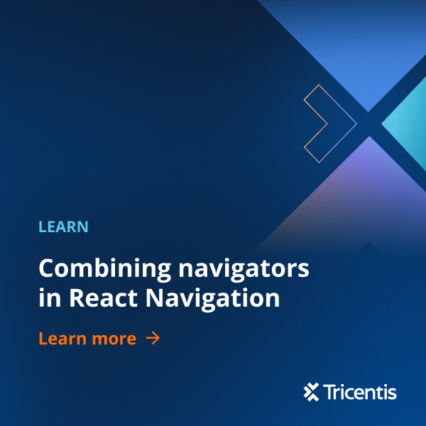 Master navigator in React Navigation with Tricentis Testim Mobile