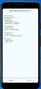 How to get device information in react native
