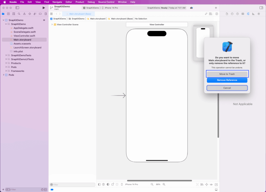Building iOS UI programmatically with SnapKit