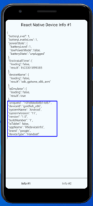 How to get device information in react native