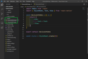 How to get device information in react native