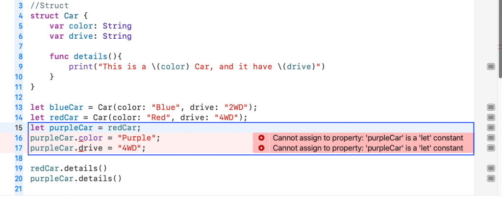 constant vs variables