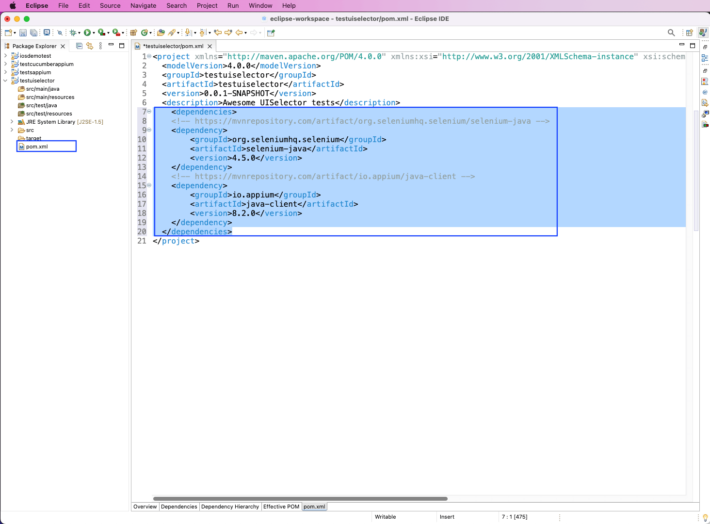 install dependencies