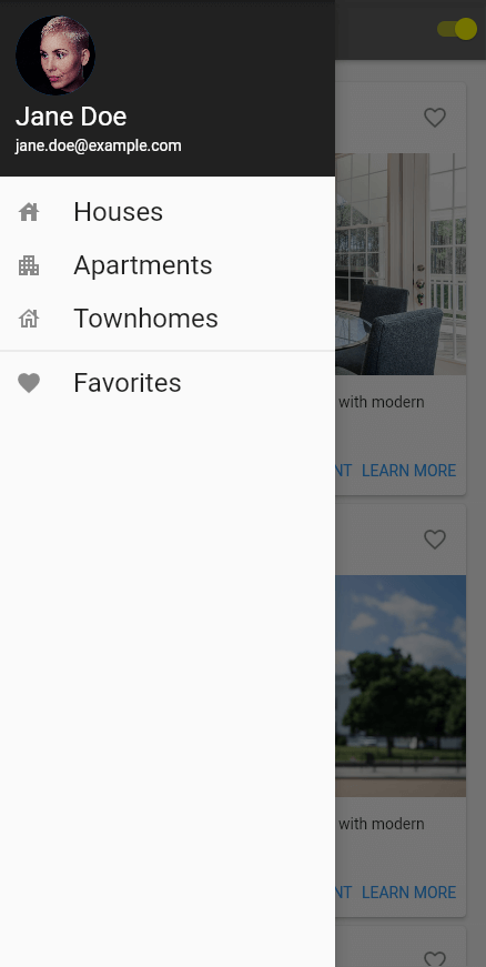 Flutter Drawer Final App 