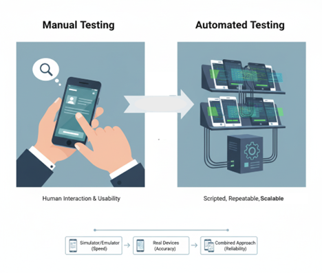 manual vs automated testing