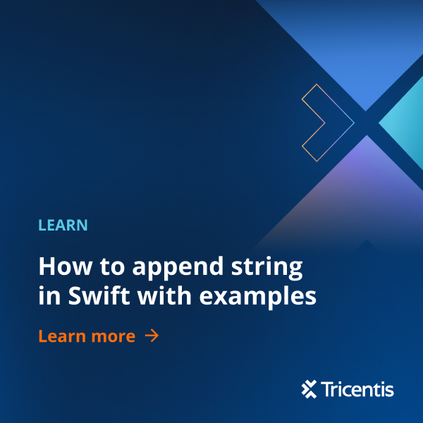 Append strings in Swift | Tricentis Testim Mobile guide