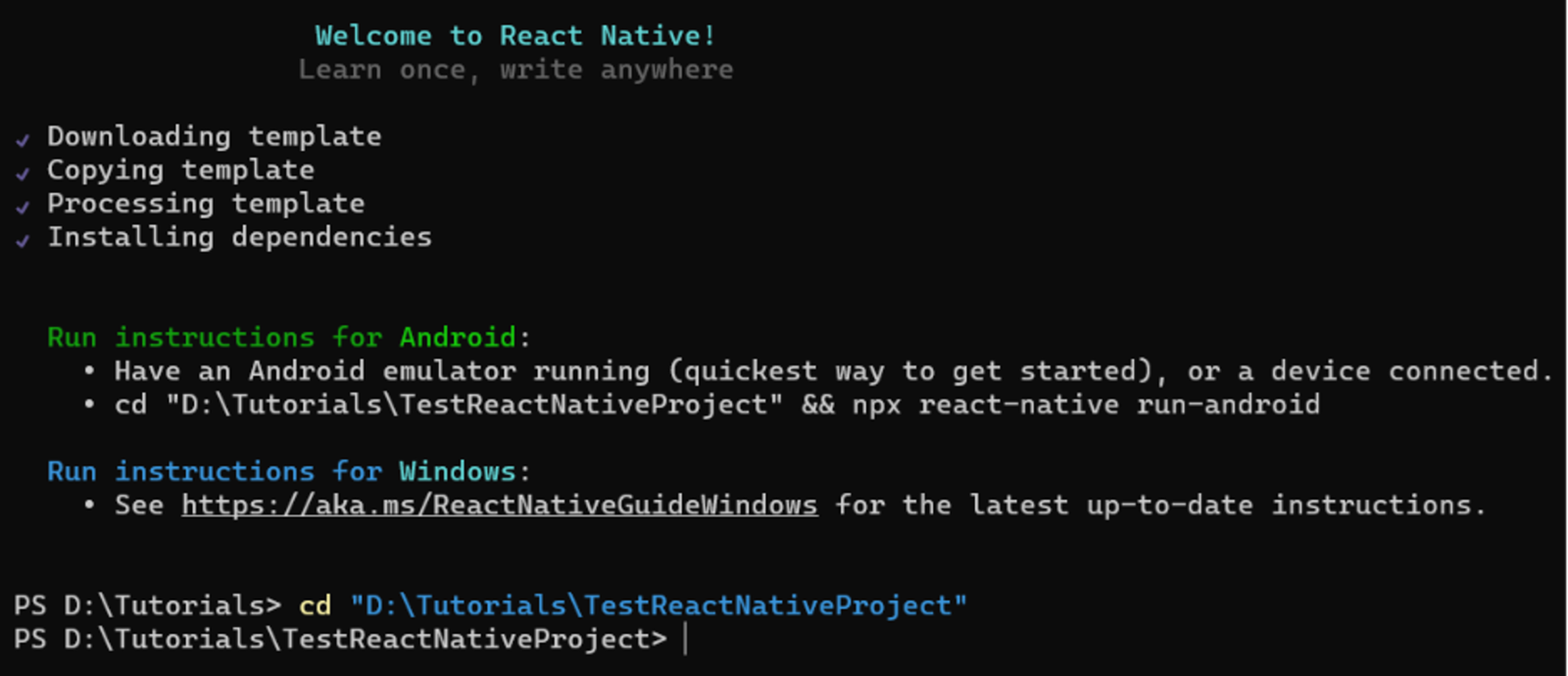 React-Native run-android-2